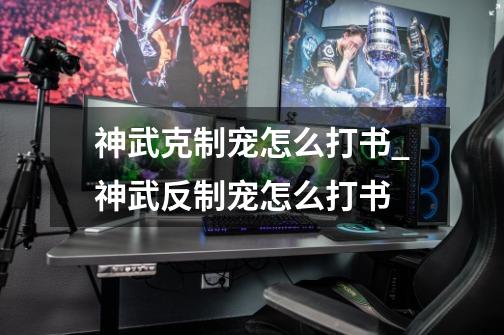 神武克制宠怎么打书_神武反制宠怎么打书-第1张-游戏资讯-龙启网络