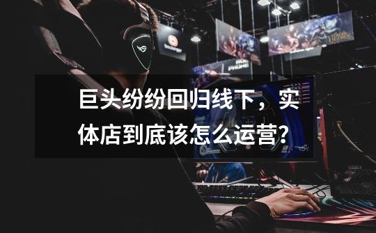 巨头纷纷回归线下,实体店到底该怎么运营?-第1张-游戏资讯-龙启网络