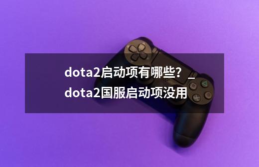 dota2启动项有哪些?_dota2国服启动项没用-第1张-游戏资讯-龙启网络