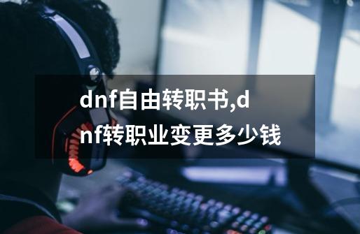 dnf自由转职书,dnf转职业变更多少钱-第1张-游戏资讯-龙启网络