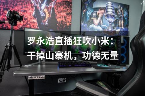 罗永浩直播狂吹小米:干掉山寨机,功德无量-第1张-游戏资讯-龙启网络