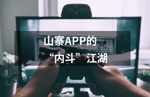 山寨APP的“内斗”江湖-第1张-游戏资讯-龙启网络