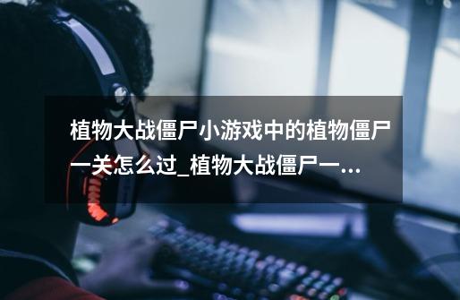 植物大战僵尸小游戏中的植物僵尸一关怎么过_植物大战僵尸一小游戏版-第1张-游戏资讯-龙启网络