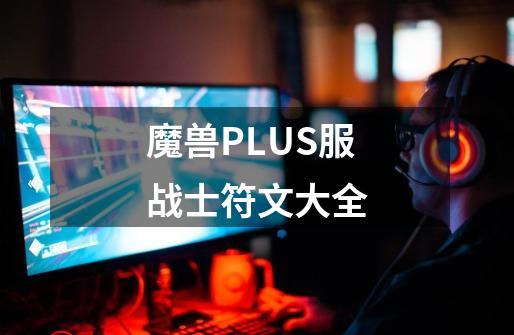 魔兽PLUS服战士符文大全-第1张-游戏资讯-龙启网络