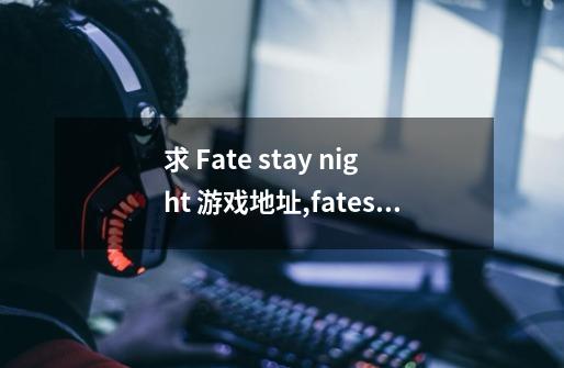 求 Fate stay night 游戏地址,fatestaynight-第1张-游戏资讯-龙启网络