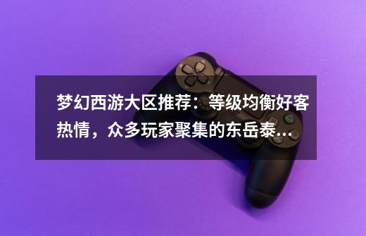 梦幻西游大区推荐:等级均衡好客热情,众多玩家聚集的东岳泰山-第1张-游戏资讯-龙启网络