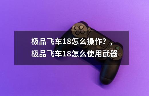 极品飞车18怎么操作?,极品飞车18怎么使用武器-第1张-游戏资讯-龙启网络