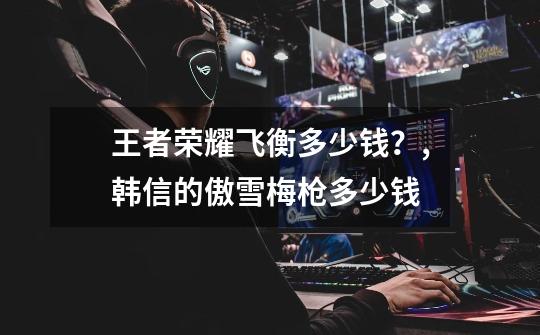王者荣耀飞衡多少钱?,韩信的傲雪梅枪多少钱-第1张-游戏资讯-龙启网络
