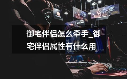 御宅伴侣怎么牵手_御宅伴侣属性有什么用-第1张-游戏资讯-龙启网络