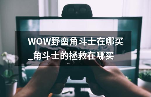 WOW野蛮角斗士在哪买_角斗士的拯救在哪买-第1张-游戏资讯-龙启网络
