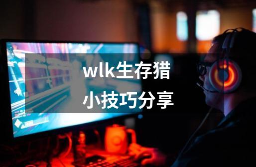 wlk生存猎小技巧分享-第1张-游戏资讯-龙启网络