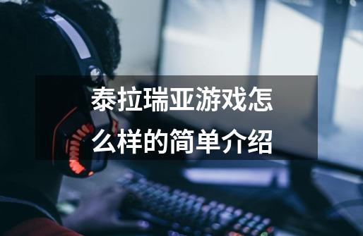 泰拉瑞亚游戏怎么样的简单介绍-第1张-游戏资讯-龙启网络
