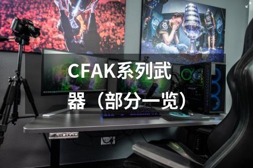 CFAK系列武器(部分一览)-第1张-游戏资讯-龙启网络