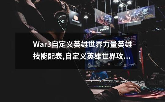 War3自定义英雄世界力量英雄技能配表,自定义英雄世界攻略怎么玩-第1张-游戏资讯-龙启网络