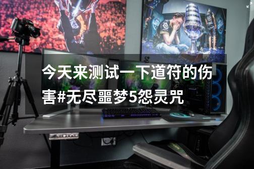 今天来测试一下道符的伤害#无尽噩梦5怨灵咒-第1张-游戏资讯-龙启网络