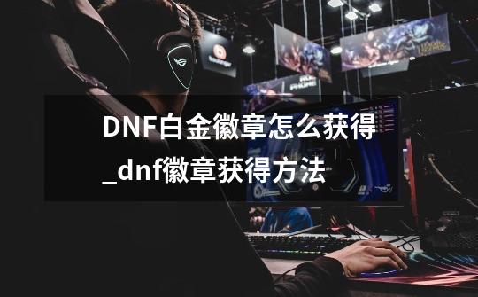 DNF白金徽章怎么获得_dnf徽章获得方法-第1张-游戏资讯-龙启网络