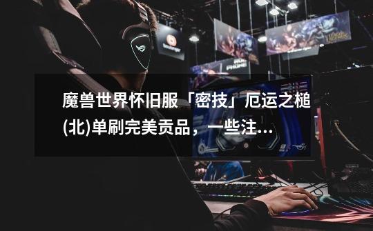 魔兽世界怀旧服「密技」厄运之槌(北)单刷完美贡品,一些注意事项-第1张-游戏资讯-龙启网络
