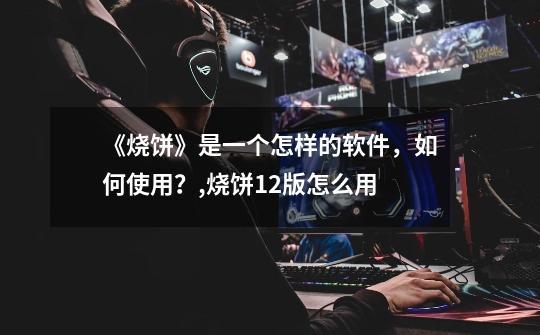 《烧饼》是一个怎样的软件,如何使用?,烧饼12版怎么用-第1张-游戏资讯-龙启网络