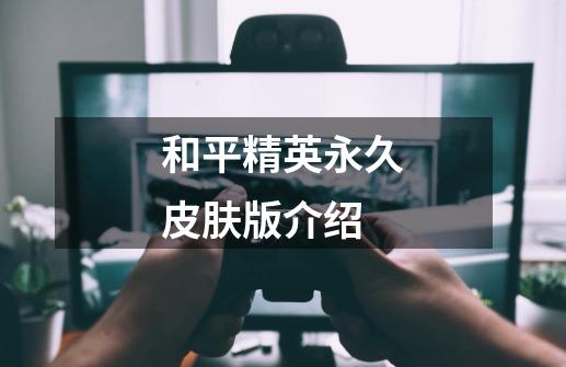 和平精英永久皮肤版介绍-第1张-游戏资讯-龙启网络