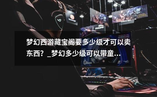 梦幻西游藏宝阁要多少级才可以卖东西?_梦幻多少级可以带童子-第1张-游戏资讯-龙启网络