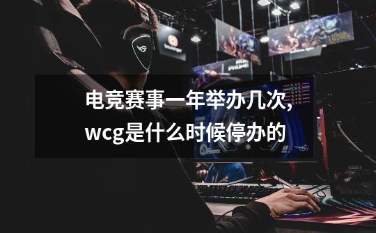 电竞赛事一年举办几次?,wcg是什么时候停办的-第1张-游戏资讯-龙启网络