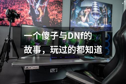 一个傻子与DNf的故事,玩过的都知道-第1张-游戏资讯-龙启网络