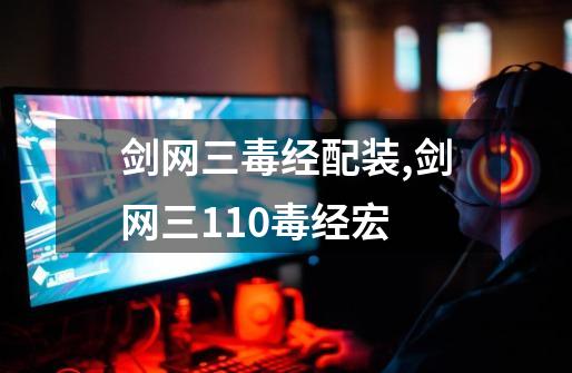 剑网三毒经配装,剑网三110毒经宏-第1张-游戏资讯-龙启网络