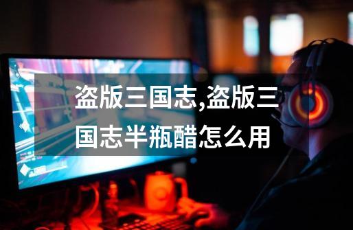 盗版三国志,盗版三国志半瓶醋怎么用-第1张-游戏资讯-龙启网络