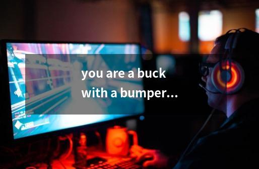 you are a buck with a bumper orchis?,bummer是什么意思中文翻译-第1张-游戏资讯-龙启网络