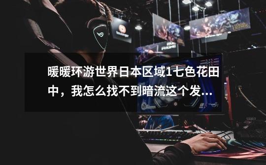 暖暖环游世界日本区域1七色花田中,我怎么找不到暗流这个发型?我在服装店的发型里面没看到暗流这个发型_暖暖环游世界七色花田-第1张-游戏资讯-龙启网络