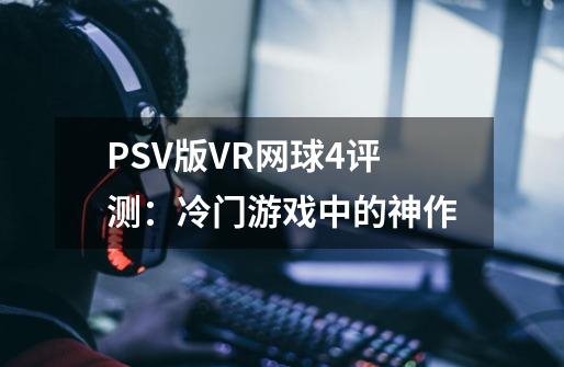 PSV版VR网球4评测:冷门游戏中的神作-第1张-游戏资讯-龙启网络