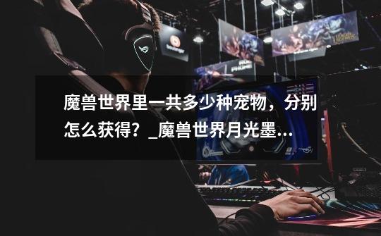 魔兽世界里一共多少种宠物,分别怎么获得?_魔兽世界月光墨鱼怎么获得-第1张-游戏资讯-龙启网络