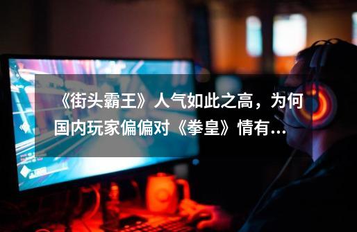 《街头霸王》人气如此之高,为何国内玩家偏偏对《拳皇》情有独钟-第1张-游戏资讯-龙启网络