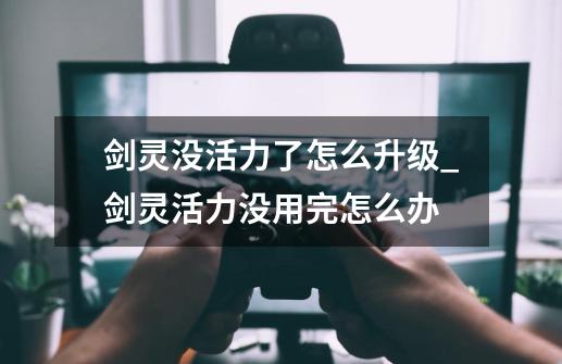 剑灵没活力了怎么升级_剑灵活力没用完怎么办-第1张-游戏资讯-龙启网络
