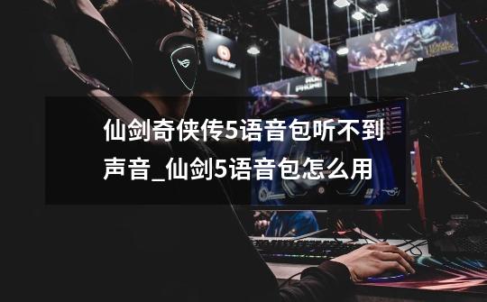 仙剑奇侠传5语音包听不到声音_仙剑5语音包怎么用-第1张-游戏资讯-龙启网络