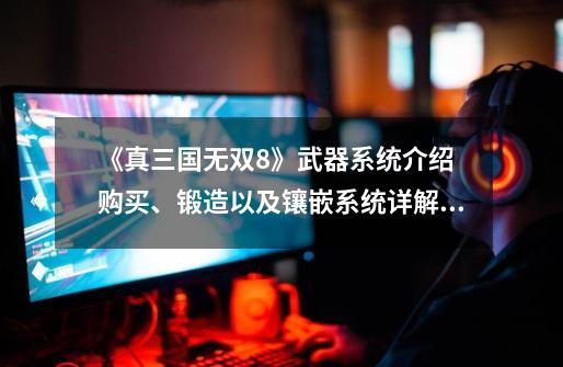 《真三国无双8》武器系统介绍 购买、锻造以及镶嵌系统详解!-第1张-游戏资讯-龙启网络