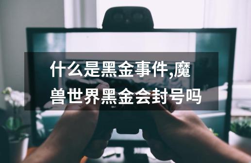 什么是黑金事件,魔兽世界黑金会封号吗-第1张-游戏资讯-龙启网络