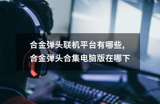 合金弹头联机平台有哪些,合金弹头合集电脑版在哪下-第1张-游戏资讯-龙启网络