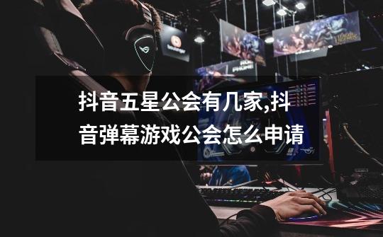抖音五星公会有几家,抖音弹幕游戏公会怎么申请-第1张-游戏资讯-龙启网络