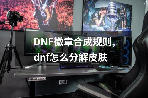DNF徽章合成规则,dnf怎么分解皮肤-第1张-游戏资讯-龙启网络
