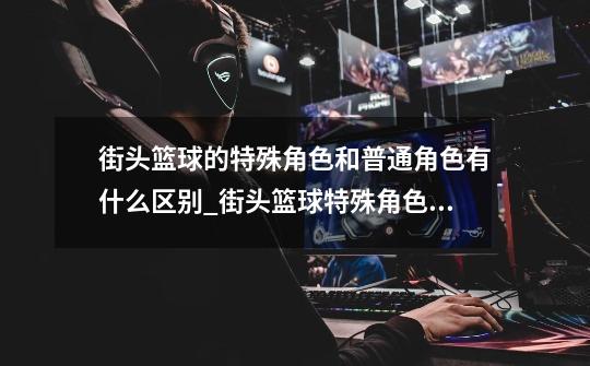 街头篮球的特殊角色和普通角色有什么区别?_街头篮球特殊角色sw哪个好-第1张-游戏资讯-龙启网络