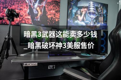 暗黑3武器这能卖多少钱_暗黑破坏神3美服售价-第1张-游戏资讯-龙启网络