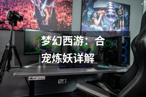 梦幻西游:合宠炼妖详解-第1张-游戏资讯-龙启网络