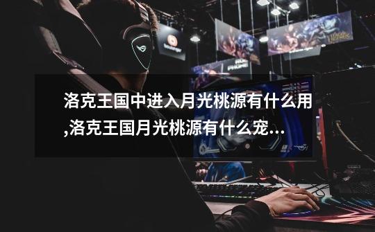 洛克王国中进入月光桃源有什么用,洛克王国月光桃源有什么宠物-第1张-游戏资讯-龙启网络