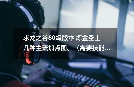 求龙之谷80级版本 炼金圣士 几种主流加点图。(需要技能截图,和适当解释)_龙之谷炼金圣士最强加点-第1张-游戏资讯-龙启网络