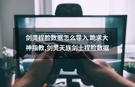 剑灵捏脸数据怎么导入 跪求大神指教,剑灵天族剑士捏脸数据-第1张-游戏资讯-龙启网络