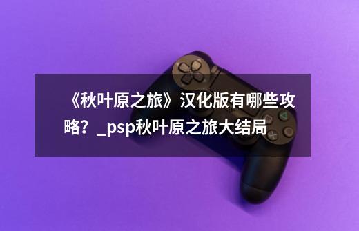 《秋叶原之旅》汉化版有哪些攻略?_psp秋叶原之旅大结局-第1张-游戏资讯-龙启网络